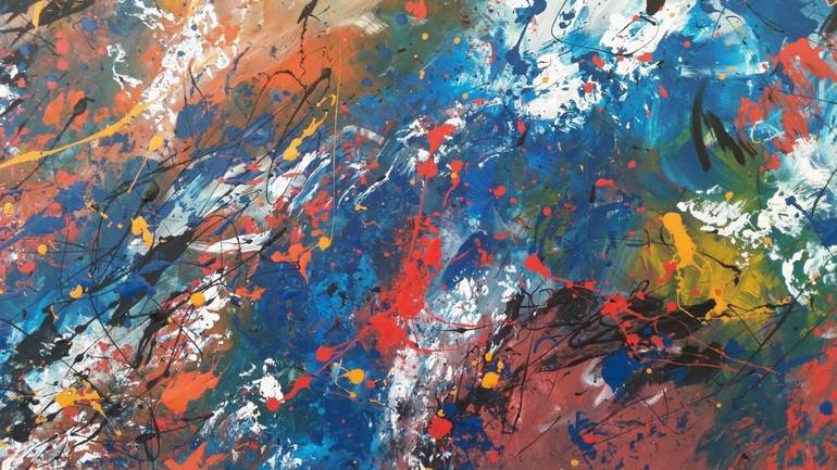 Original Abstract Expressionism Abstract Painting by Max Yaskin