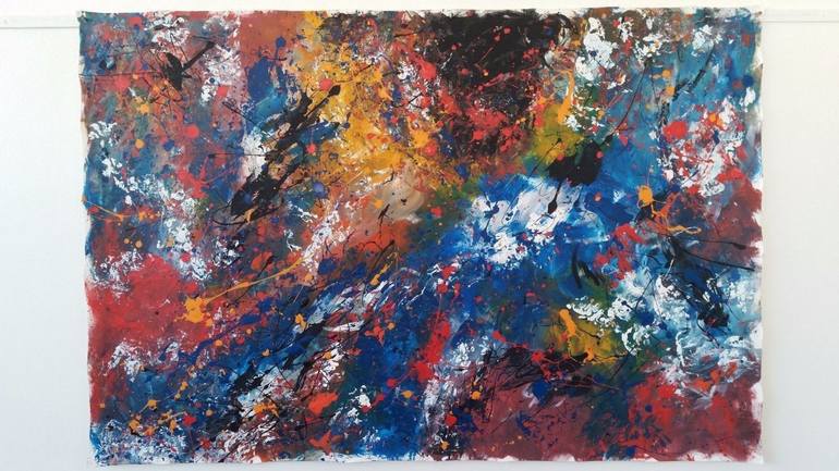 Original Abstract Expressionism Abstract Painting by Max Yaskin