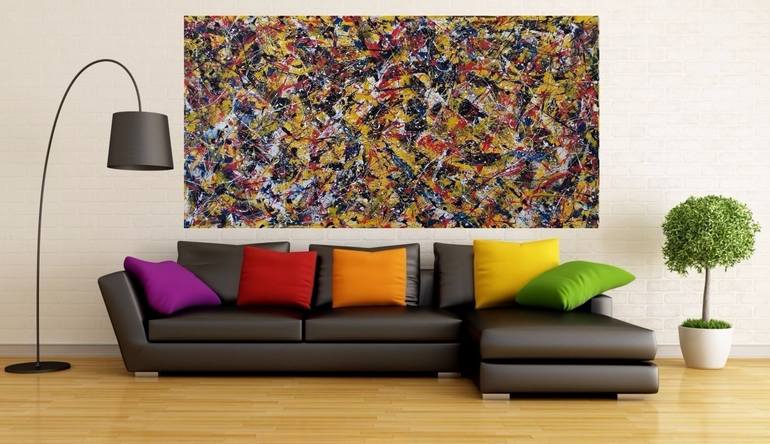 Original Abstract Expressionism Abstract Painting by Max Yaskin