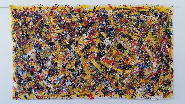 Original Abstract Expressionism Abstract Painting by Max Yaskin