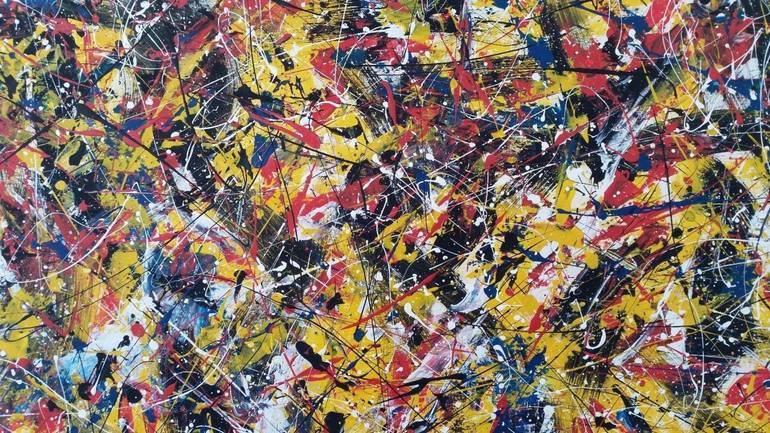 Original Abstract Expressionism Abstract Painting by Max Yaskin