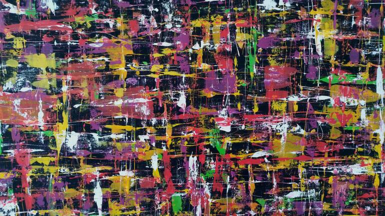 Original Abstract Expressionism Abstract Painting by Max Yaskin