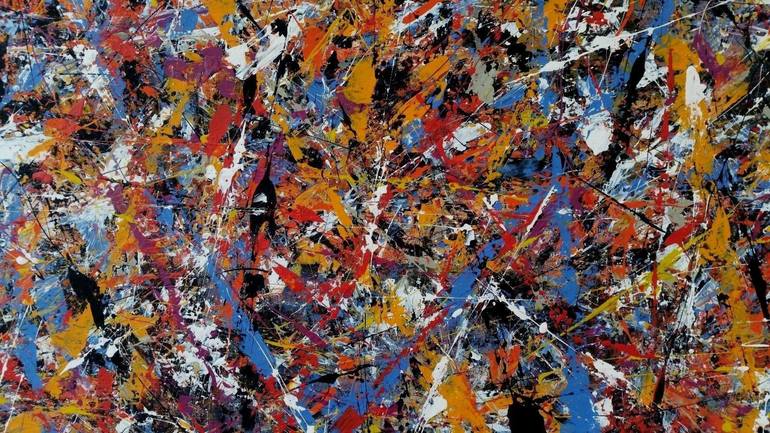 Original Abstract Expressionism Abstract Painting by Max Yaskin