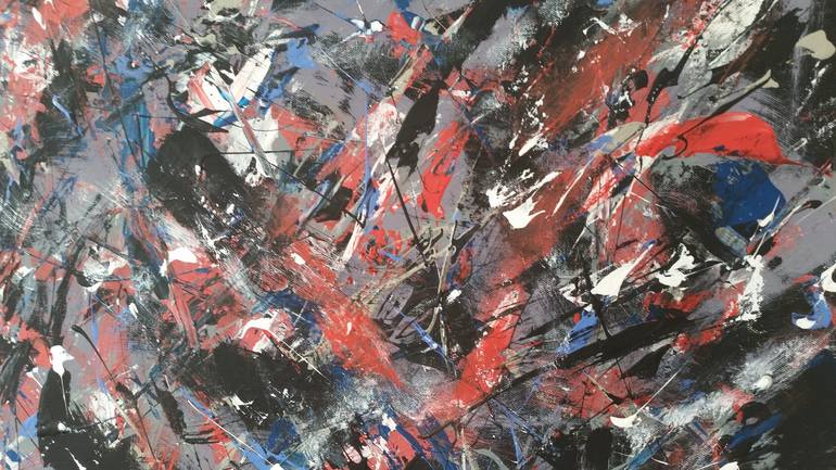 Original Abstract Expressionism Abstract Painting by Max Yaskin