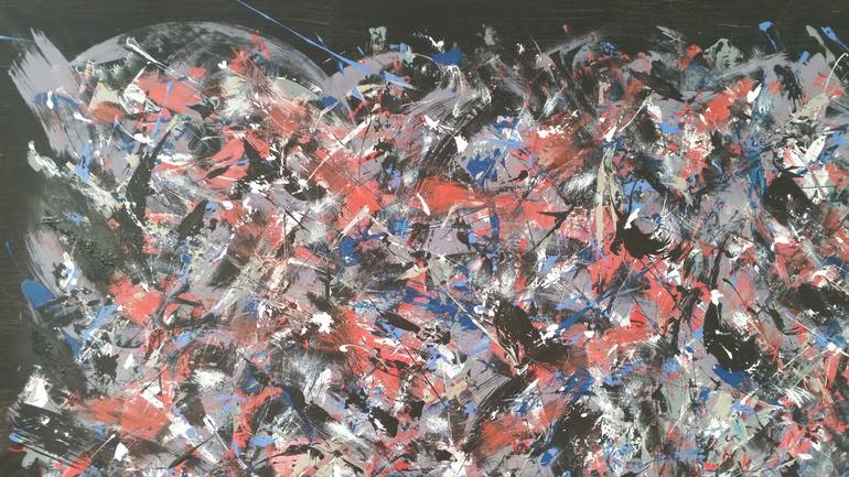 Original Abstract Expressionism Abstract Painting by Max Yaskin