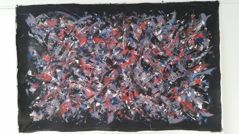 Original Abstract Expressionism Abstract Painting by Max Yaskin