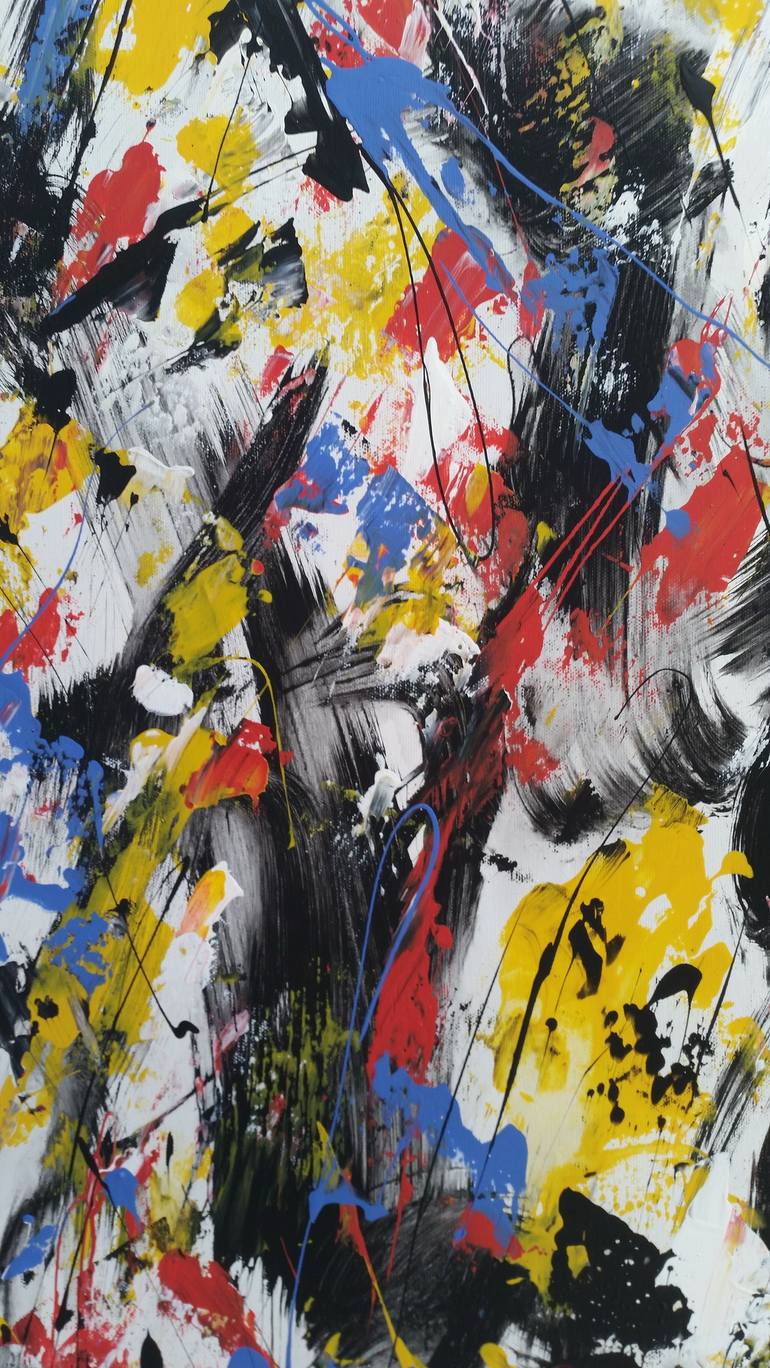 Original Abstract Expressionism Abstract Painting by Max Yaskin