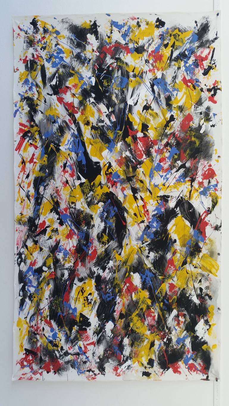 Original Abstract Expressionism Abstract Painting by Max Yaskin