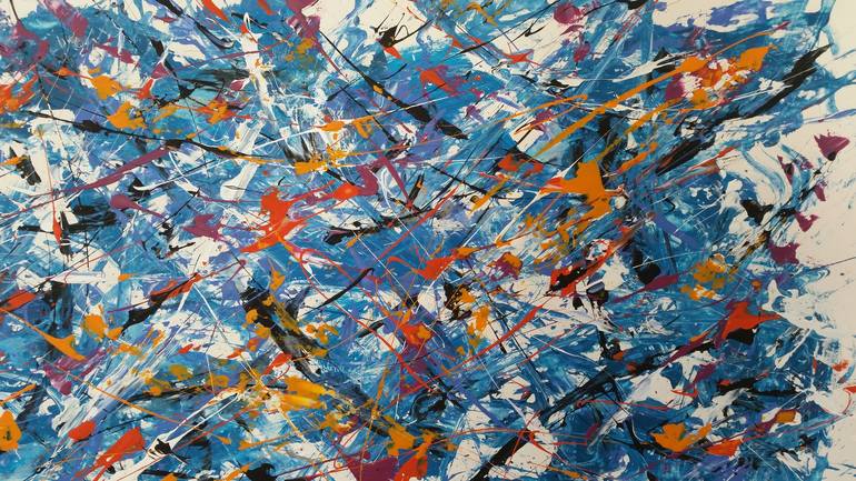 Original Abstract Expressionism Abstract Painting by Max Yaskin