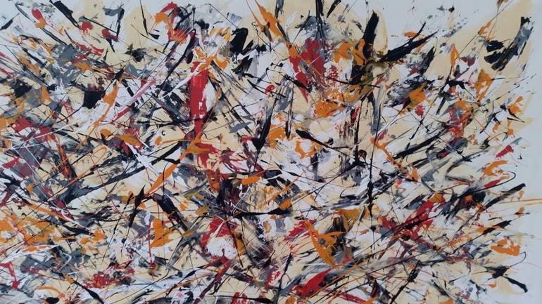 Original Abstract Expressionism Abstract Painting by Max Yaskin