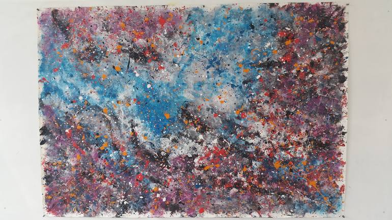 Original Abstract Expressionism Abstract Painting by Max Yaskin