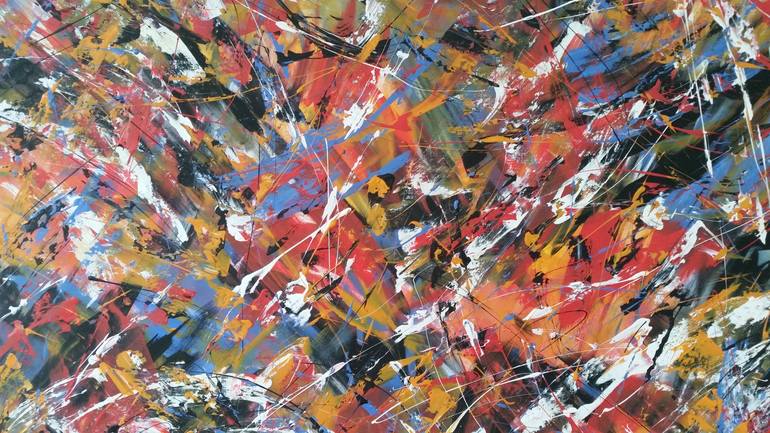 Original Abstract Expressionism Abstract Painting by Max Yaskin