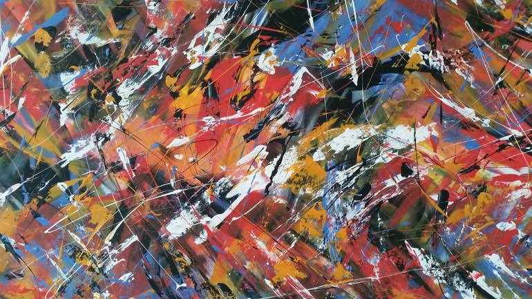 Original Abstract Expressionism Abstract Painting by Max Yaskin