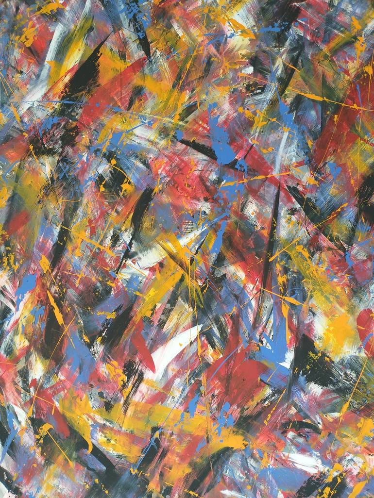 Original Abstract Expressionism Abstract Painting by Max Yaskin