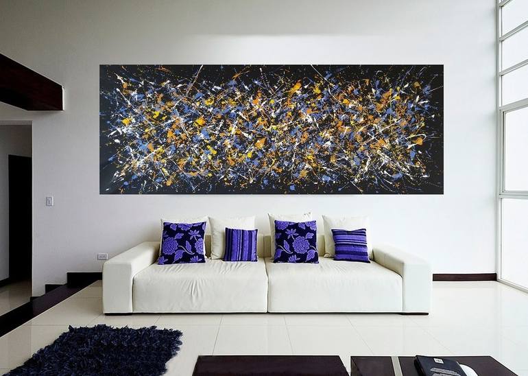 Original Art Deco Abstract Painting by Max Yaskin