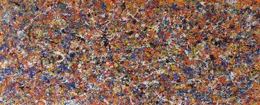 Abstract JACKSON POLLOCK style ACRYLIC on CANVAS  by M.Y. thumb