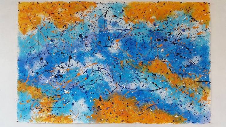 Original Abstract Expressionism Abstract Painting by Max Yaskin