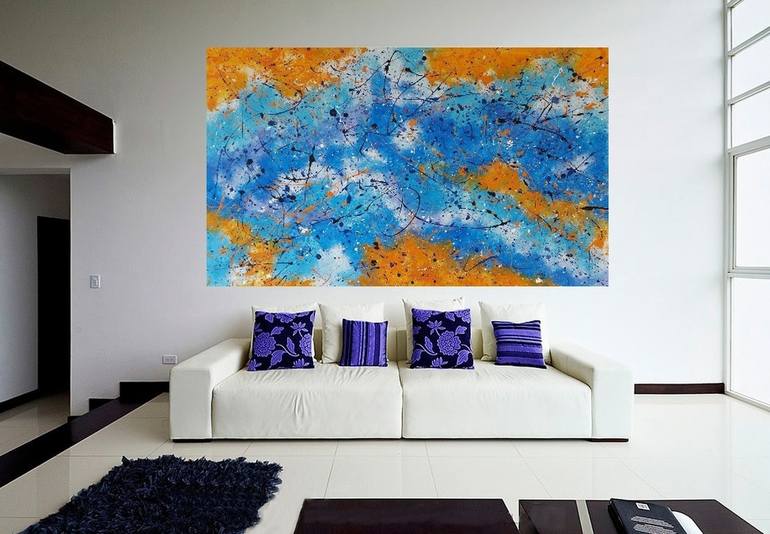 Original Abstract Expressionism Abstract Painting by Max Yaskin