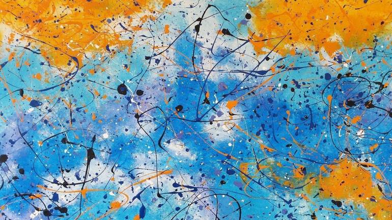 Original Abstract Expressionism Abstract Painting by Max Yaskin