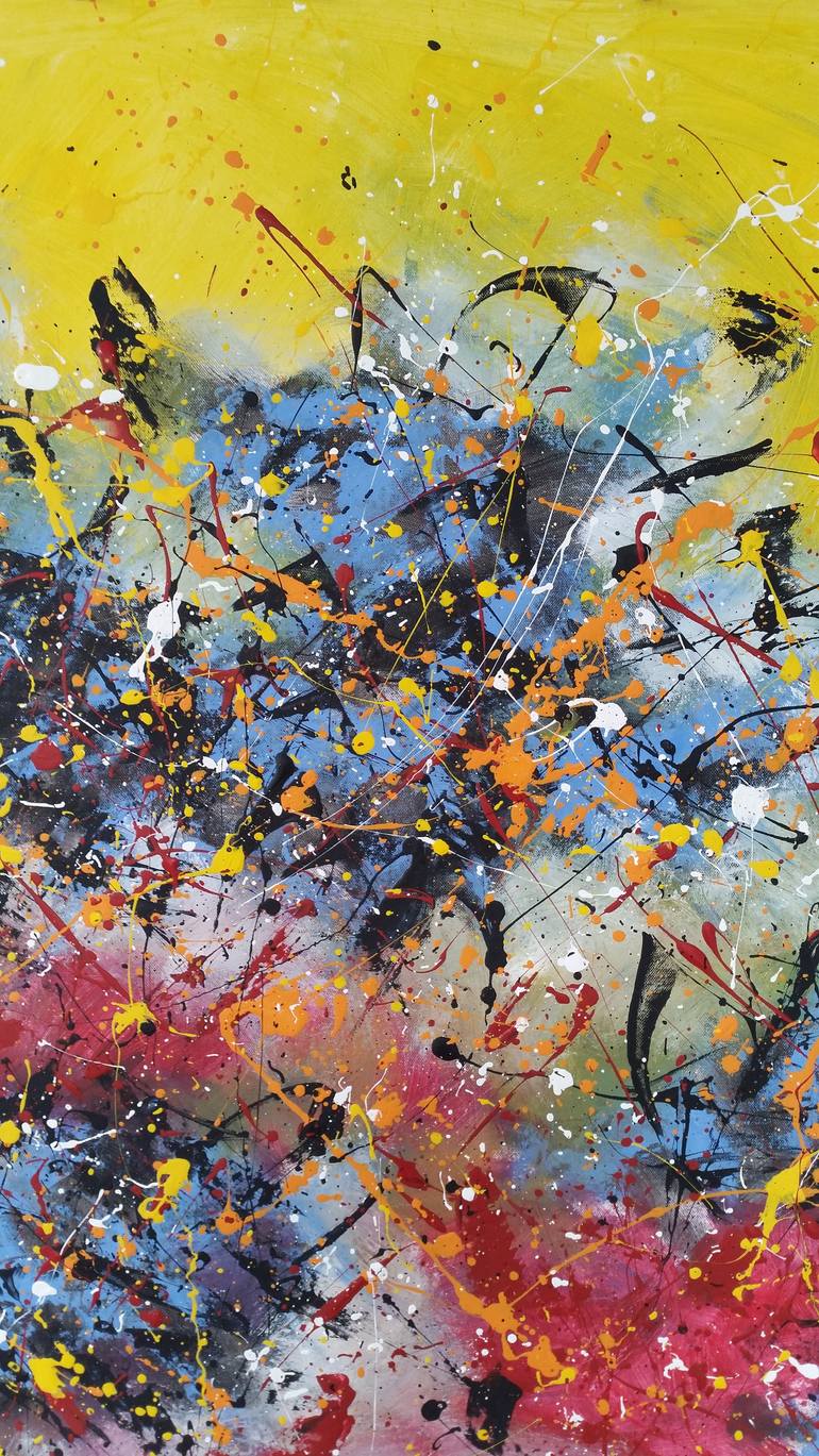 Original Abstract Expressionism Abstract Painting by Max Yaskin