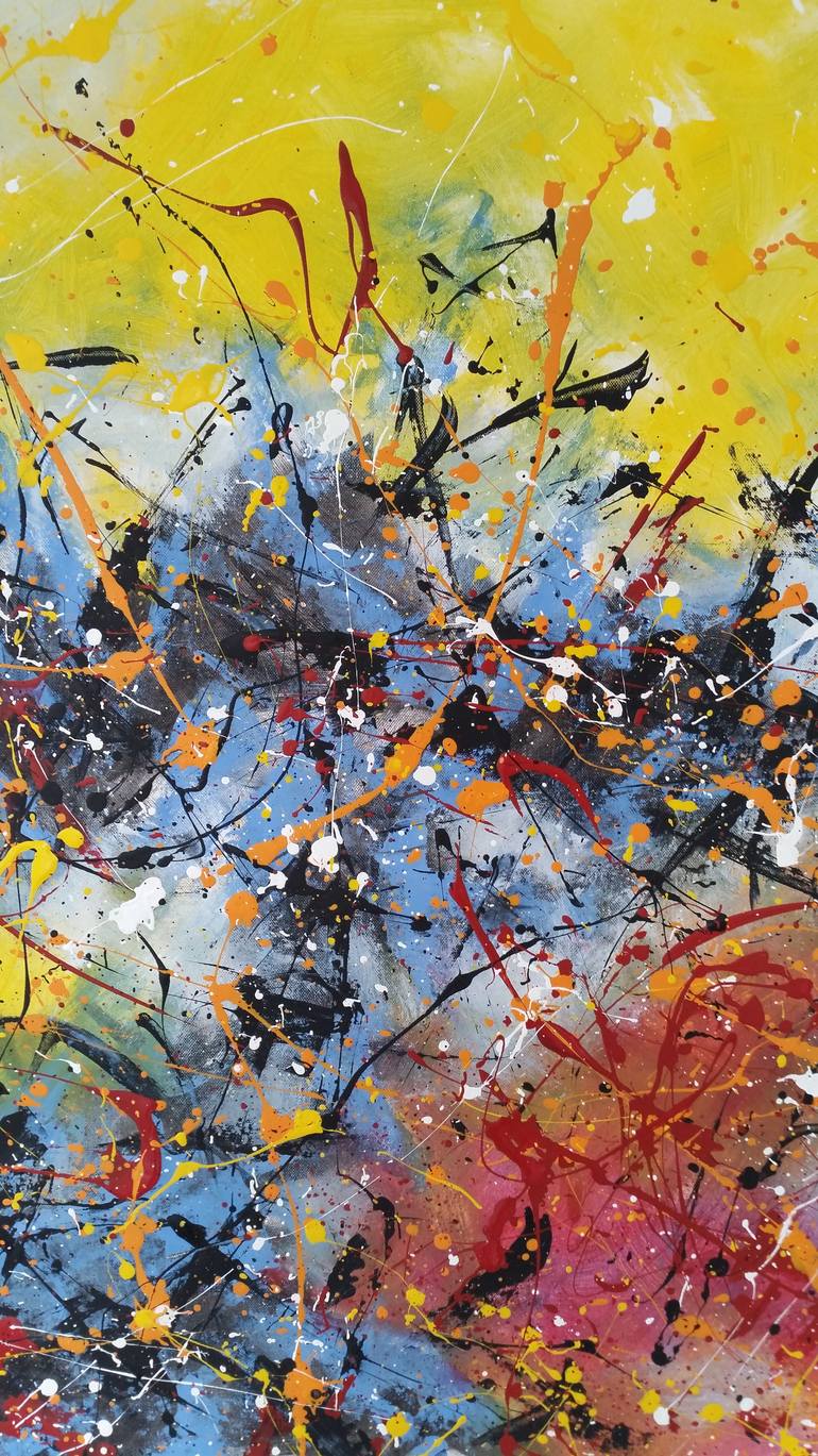 Original Abstract Expressionism Abstract Painting by Max Yaskin