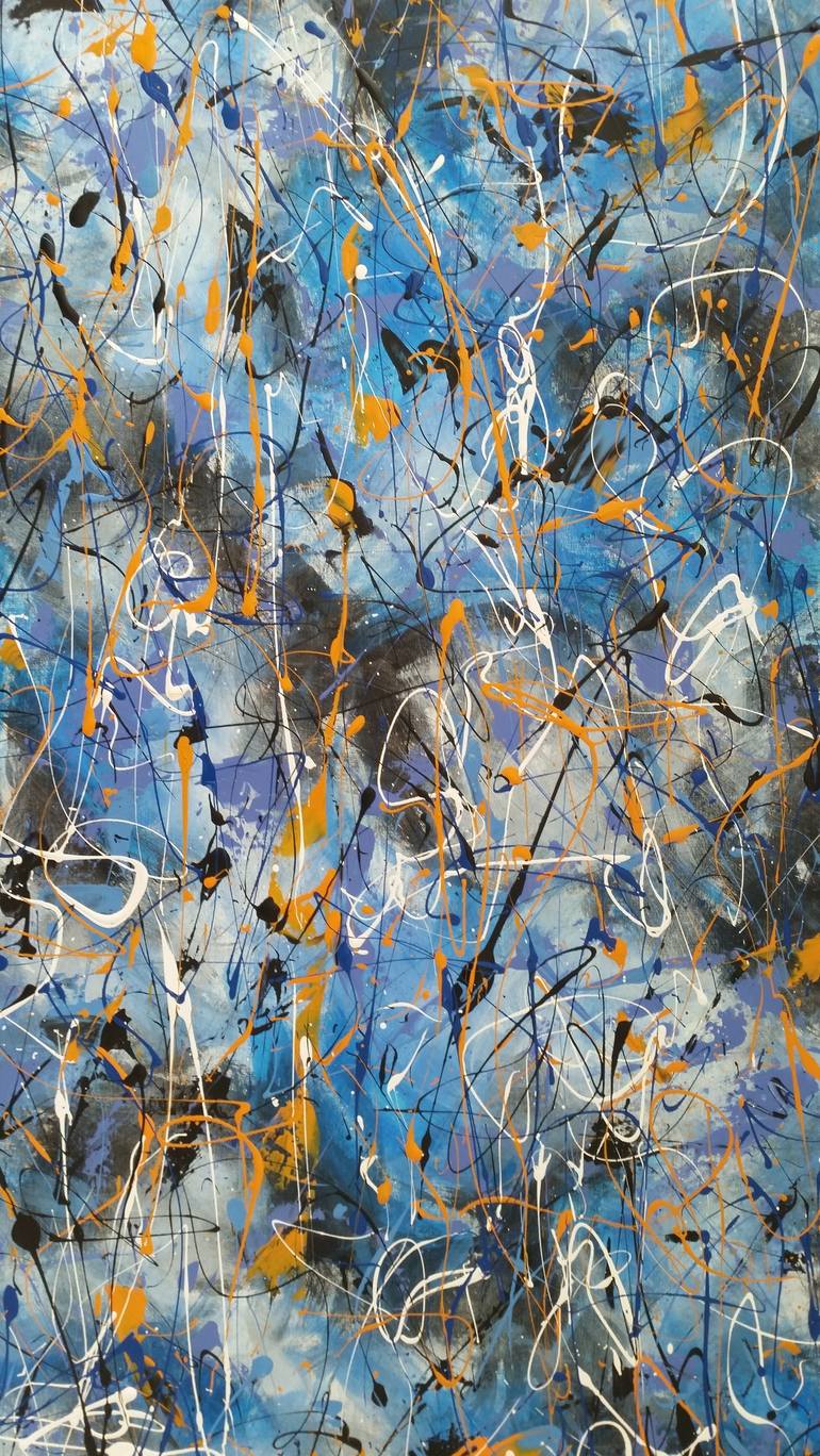 Original Abstract Expressionism Abstract Painting by Max Yaskin