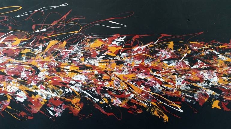 Original Abstract Expressionism Abstract Painting by Max Yaskin