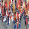 Painting size 80cm x 150cm (31,50in x59,05in)  un-stretched, no frame.
The original size of the canvas 90cm x 160cm (35,43in x 63,00in). the painting is with extra canvas on the sides for stretching.

Please carefully check the size and color of the painting before purchasing it.
The real color of the painting, maybe slightly different from the photo shown on website.

Un-stretched canvas. 	
Any quality picture frame shop can stretch the canvas on a frame, at a reasonable price.

By M. Yaskin
