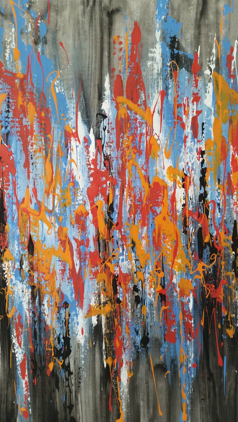 Original Abstract Expressionism Abstract Painting by Max Yaskin