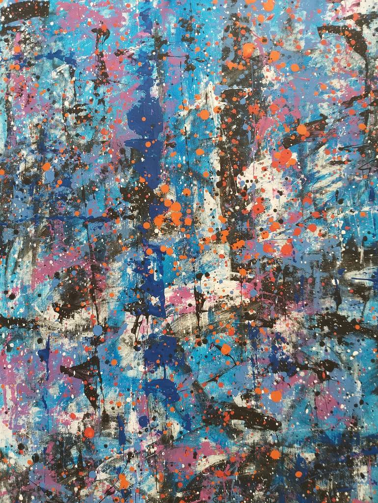 Original Abstract Expressionism Abstract Painting by Max Yaskin