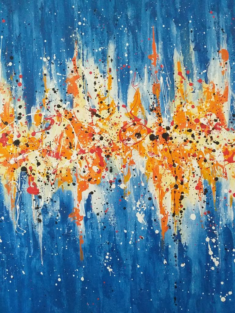 Original Abstract Expressionism Abstract Painting by Max Yaskin