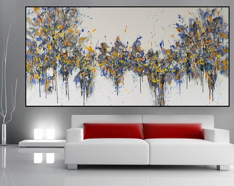 Original Abstract Expressionism Botanic Painting by Max Yaskin