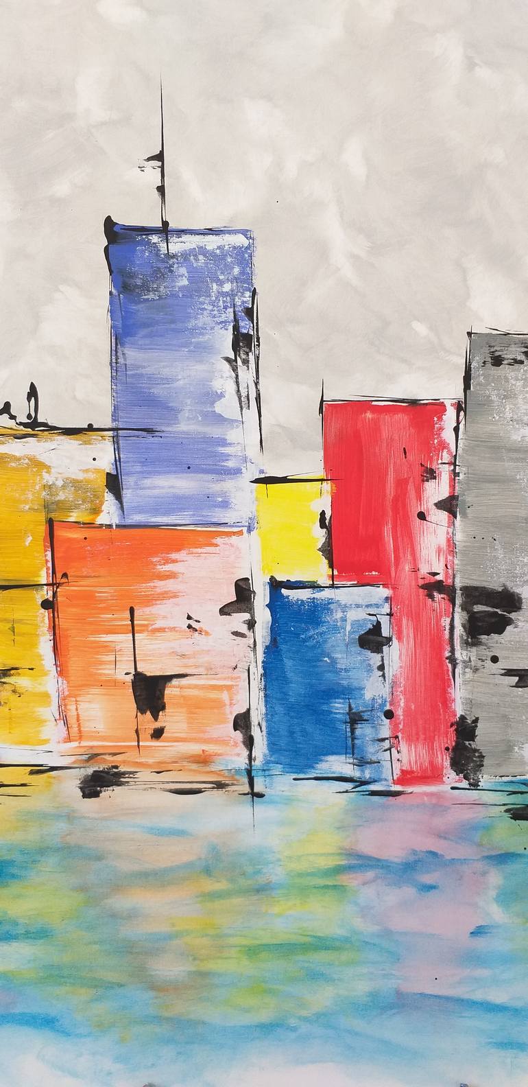 Original Abstract Expressionism Abstract Painting by Max Yaskin