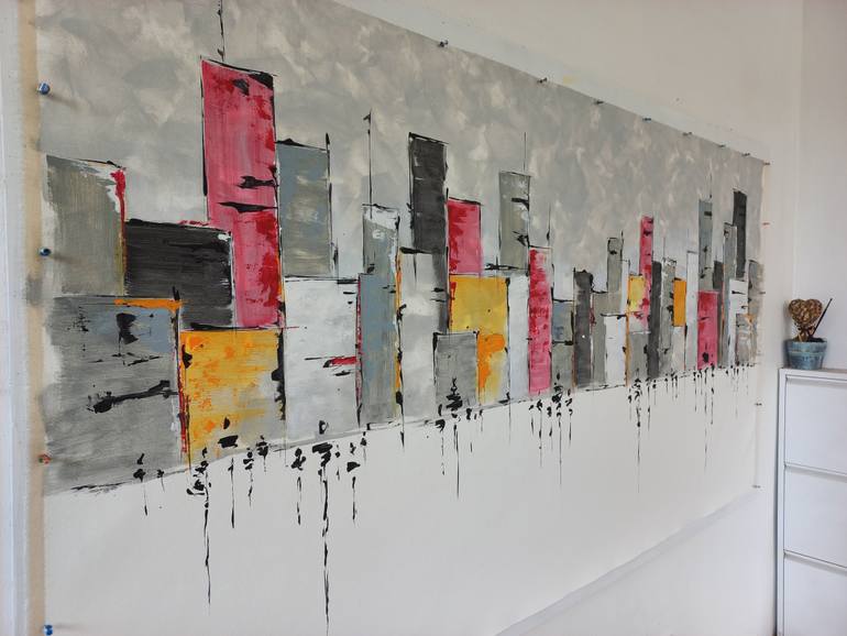 Original Abstract Expressionism Abstract Painting by Max Yaskin