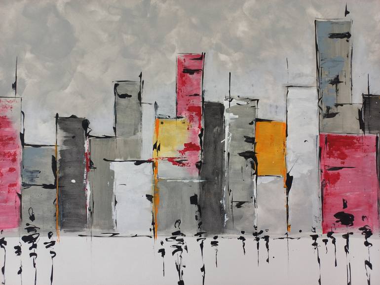 Original Abstract Expressionism Abstract Painting by Max Yaskin