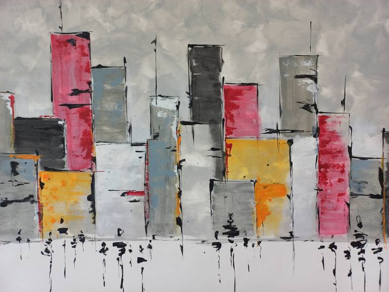 Original Abstract Expressionism Abstract Painting by Max Yaskin