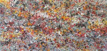 Abstract J. Pollock style acrylic by M.Y. thumb