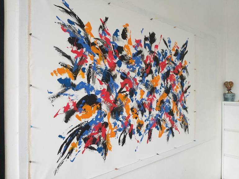 Original Abstract Expressionism Abstract Painting by Max Yaskin