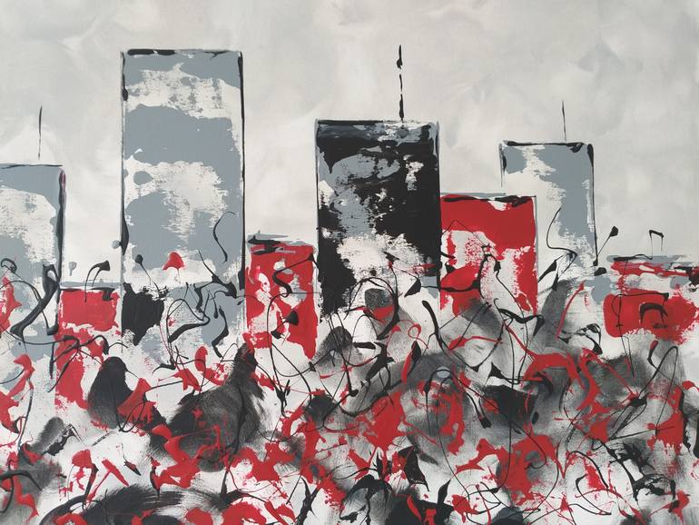 Original Art Deco Abstract Painting by Max Yaskin