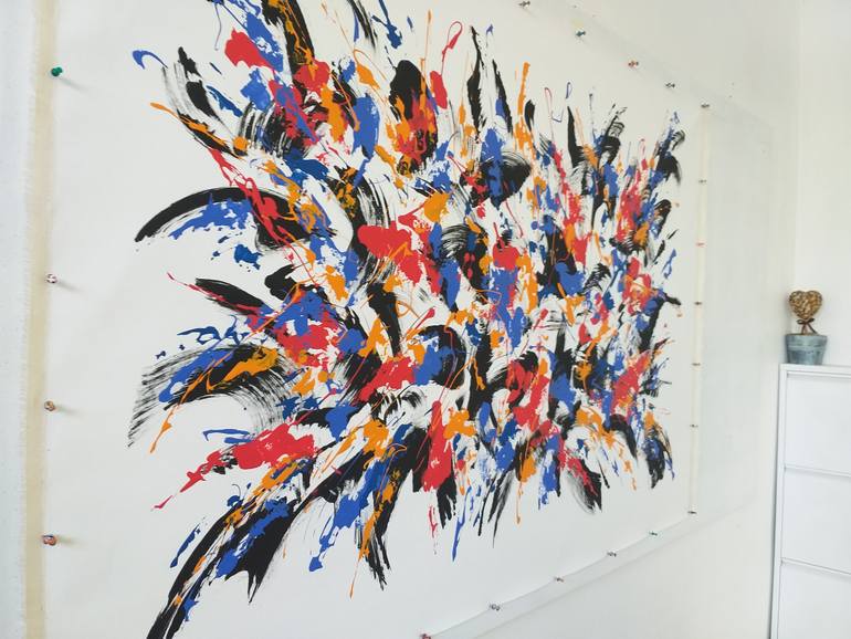 Original Abstract Expressionism Abstract Painting by Max Yaskin