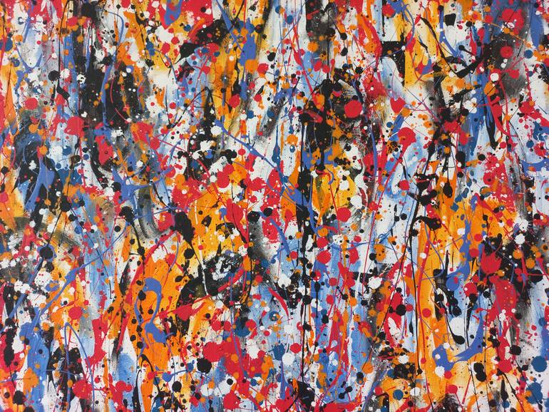Original Abstract Expressionism Abstract Painting by Max Yaskin