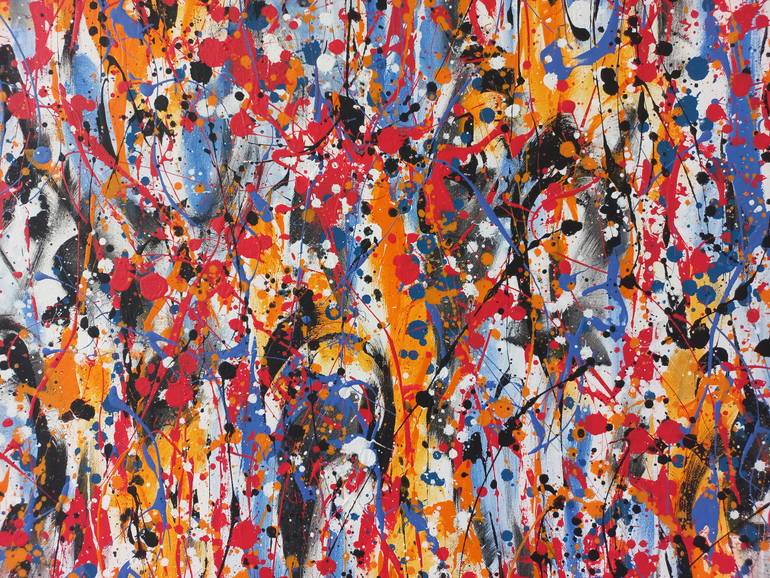 Original Abstract Expressionism Abstract Painting by Max Yaskin