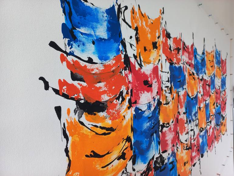 Original Art Deco Abstract Painting by Max Yaskin