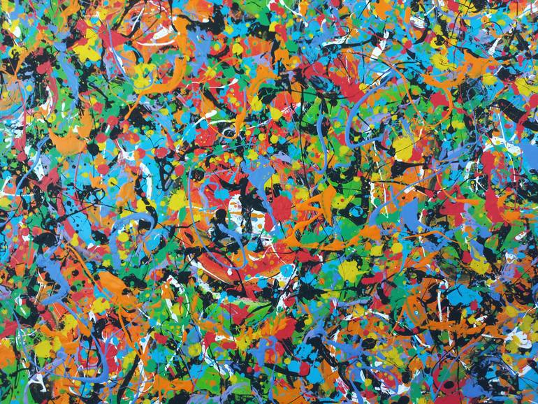 Original Abstract Expressionism Abstract Painting by Max Yaskin