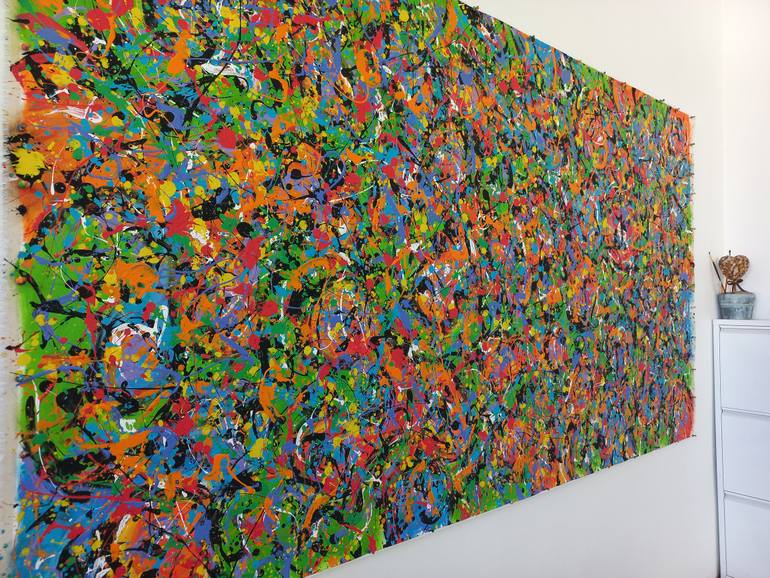 Original Abstract Expressionism Abstract Painting by Max Yaskin