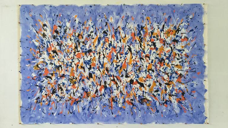 Original Art Deco Abstract Painting by Max Yaskin