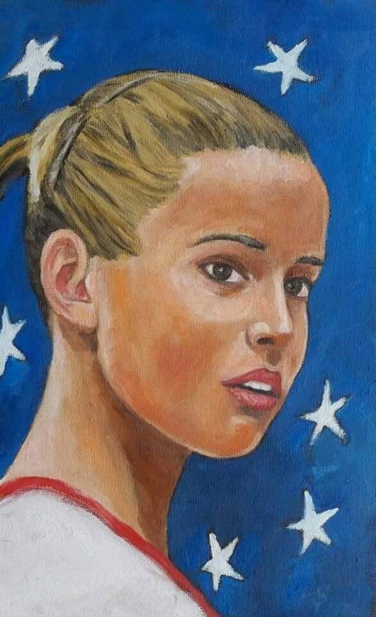 Alicia Sacramone Quinn Painting by Petar Sibenik | Saatchi Art