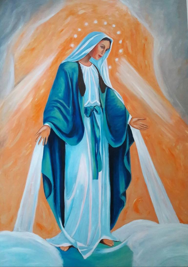 Mother Mary Painting by Petar Sibenik | Saatchi Art