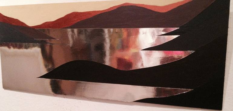 Original Abstract Landscape Collage by Orfhlaith Egan