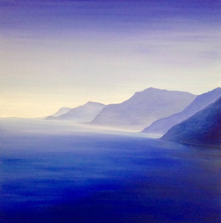 Original Minimalism Seascape Painting by Orfhlaith Egan